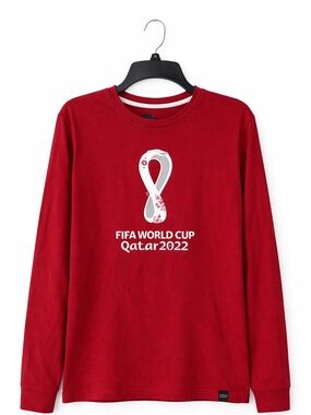 FIFA World Cup Qatar 2022 Long Sleeve Tee Outerstuff Men’s Medium Fan Shirt